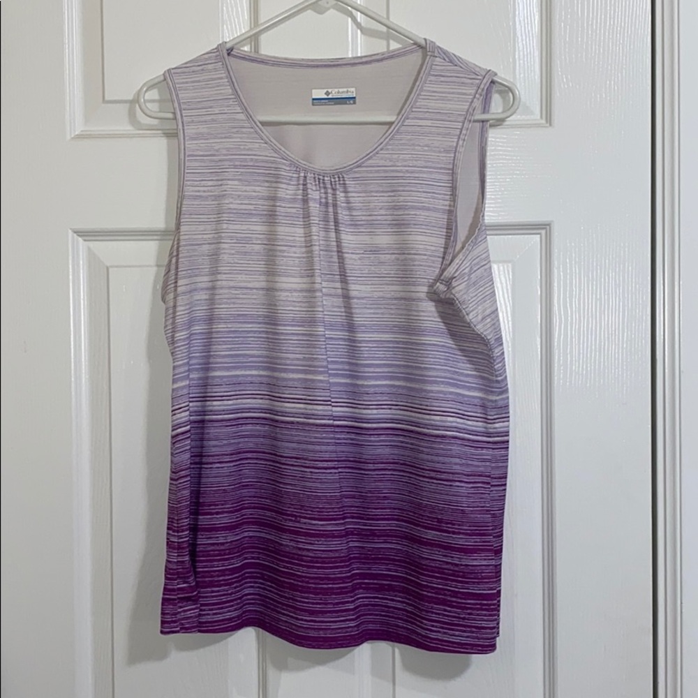 Columbia Sportswear Purple & White Tank